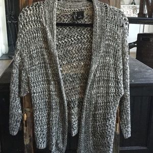 Grey and white sweater